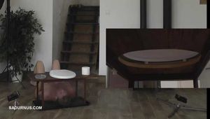 Mistress Nomi Melone smokes and pees on the toliett box Pictures in pictures