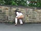 016099 Eve Takes An Emergency Pee In A Country Lane