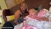 Stepmommy’s frilly sissy gets cummies