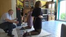 Kyra and Vanessa - tickle detector test Part 3 of  10