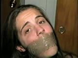 UK GIRL LISA WRAP TAPE GAGGED & TOE TIED (D34-10)