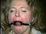 30 Yr OLD SINGLE MOM IS HOME MADE RING-GAGGED, MOUTH STUFFED & HAS FINGERS STUCK IN HER MOUTH (D46-16)