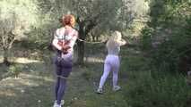 Bondage Walk in the spanish Woods for Zoey Ziptie and Melodie
