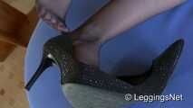 Füße und Beine in Nylons