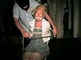 38 Yr OLD CASHIER GETS TIED TO CHAIR, CLEAVE GAGGED AND TOE TIED (D40-7)