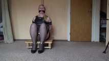 Miri cuffed on a pallet 1/2