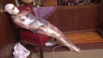 Mummification with Packing Tape and Vibrator Orgasm - Lorelei