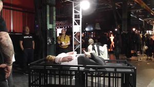 30 Minutes Hogtie Endurance Challenge - Tied in Public - Ariel Anderssen tied by Shiny Bound !