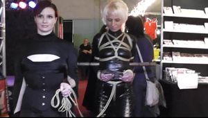 Public Bondage Walk with Claire Adams