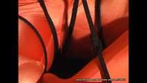 Orange Zentai tied