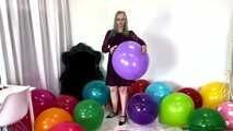 balloon stress test with nails, lighter and stick