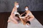 Terry&Vanessa&Penny04-2 - There's a conflict between models and they solve it by bondage