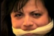 29 Yr OLD FEISTY BBW SHARON GETS MOUTH STUFFED, CLEAVE GAGGED, BAREFOOT WHILE TIED ON THE BED (D69-2)