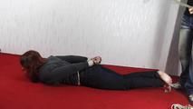 Aurora hogtied barefoot 1/2