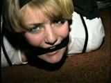 19 Yr OLD KRISHNA IS CLEAVE GAGGED, HOG-TIED & TOE-TIED WEARING PANTYHOSE (D48-2)