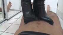 MY BOOTS AND HIS DICK