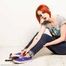 Redhead Cuffed in Jeans