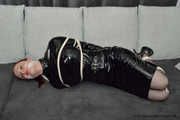 Bound in PVC domina dress