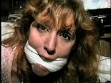MOTOR HOME LEATHER SKIRT, HOG-TIED, CLEAVE GAGGED HOSTAGE (D23-1)