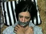 26 Yr OLD K-MART CLERK BITES HER ROPES, IS HANDGAGGED, BOUND & DUCT TAPE GAGGED (D37-9)