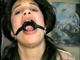 19 Yr OLD LATINA HOUSEWIFE IS HOME MADE RING-GAGGED & DROOLING (D46-10)