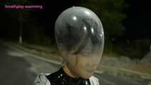 Xiaoyu Night Stroll and Near Blackout Condom Breathplay