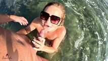 WILD OUTDOOR EXTREME?! AMATEUR WAVE FUCK ORGASM IN THE MIDDLE OF THE SEA!