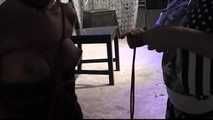 Public Bondage Walk and displayed in Public for Lena King