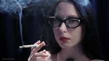 Smoking Seduction - Intriguing Lady in White. 2 reds in a row.
