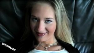 Teen Lucie's 1. hardcore video - cheating in front of the camera