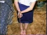 47 YEAR OLD LIBRARIAN PANTYHOSE HOG-TIED HOSTAGE (D18-15)