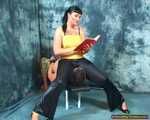 Jill Diamond and her face-chair