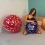 girlfriend popping your Q16 and Q24 *Happy Birthday* balloons