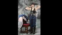 Selfbondage in heavy raingear