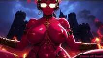 Gol Hot Bikini Demon Girl Dark Castle Nude