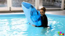 721 A little bit fun with a dolphin