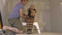 JJ Plush - Rubber String Hogtie in the new White Room