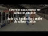 Hand in hand with a clothed man
