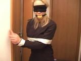 Gina tied up with tape