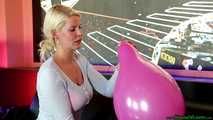 Blow2Pop pink promotional balloon