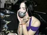 HANDGAGGED, MOUTH STUFFED, TAPE GAGGED GRETCHEN (D28-15)