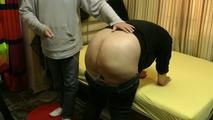 Prohibited way pants and worn panties