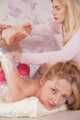 Inna and BlackRose02 - Tightly hogtaped in cling clear film