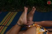 Asian Girl Handcuffed Incomfortably