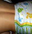 I visited my babysitter and he put me in diapers