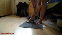 Dishes drying in handcuffs