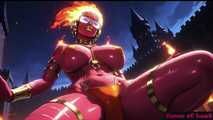 Gol Hot Bikini Demon Girl Dark Castle Nude