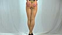 Glänzende Caprileggings zerreißen