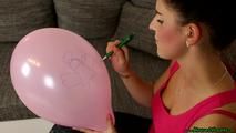 painting on balloons
