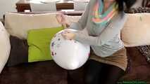 balloon playing and popping with a Blow2Pop